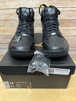 Size 12 - Air Jordan 1 Golf Premium Black for sale online | eBay
