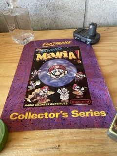 Vintage Funtronics Mario Mania Nintendo Collector's Series Poster 1990's