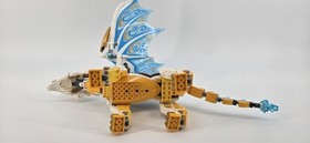 LEGO Elves 41179 Elandra Queen White Dragon Large 15&rdquo; Wingspan Complete W/ Figs