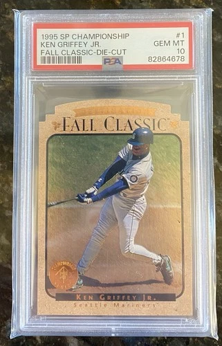 1995 SP Championship Ken Griffey Jr Destination Fall Classic Die-Cut PSA 10