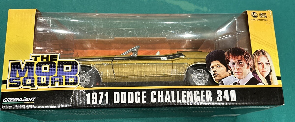 Greenlight 1/18 Dodge Challenger 340 1971 – Série The Mod Squad – 13566
