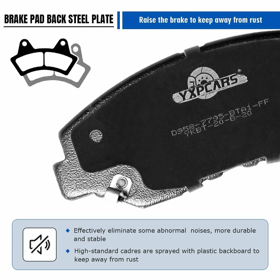 Front Ceramic Brake Pads for 2013 2014 2015 2016 2017-2019 Cadillac XTS - Image 3 of 4