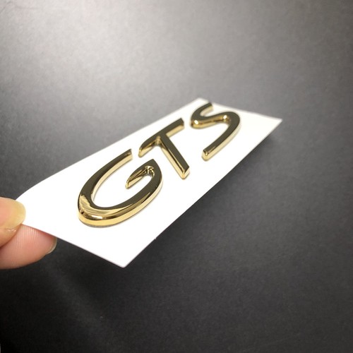 Matte Black GTS Letter Rear Badge Car Trunk Racing Sticker Emblem For VIP 718 - Picture 3 of 11