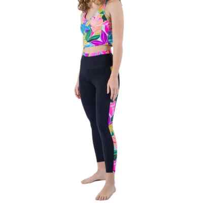Hurley  Max Isla Surf Leggings Quick Dry Compression Black / Isla Multi Size XL