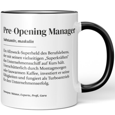 Definition Pre-Opening Manager 10007229214