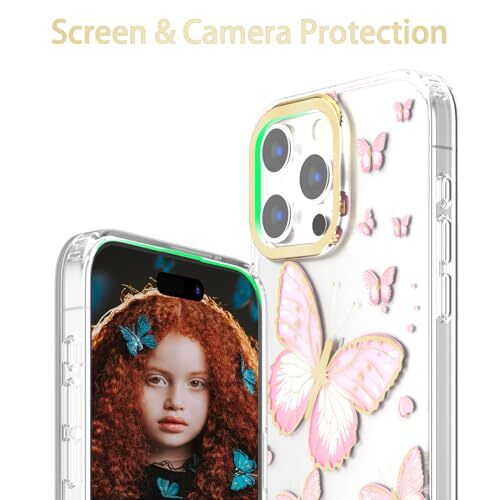 Funda con diseño de mariposa y púrpura para iPhone 15 Pro Max - Imagen 5 de 6