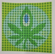 Steven Cerio Cannabis Leaf Blotter Art variant #2