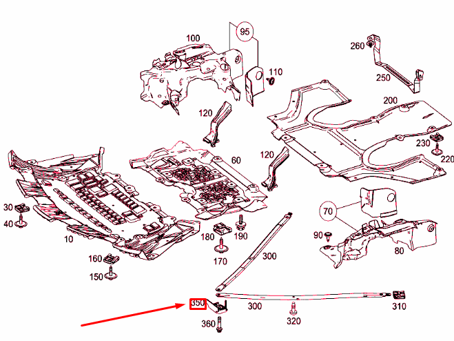 MERCEDES-BENZ SL R231 Wagenheber-Auflagevorrichtung A2316280049
