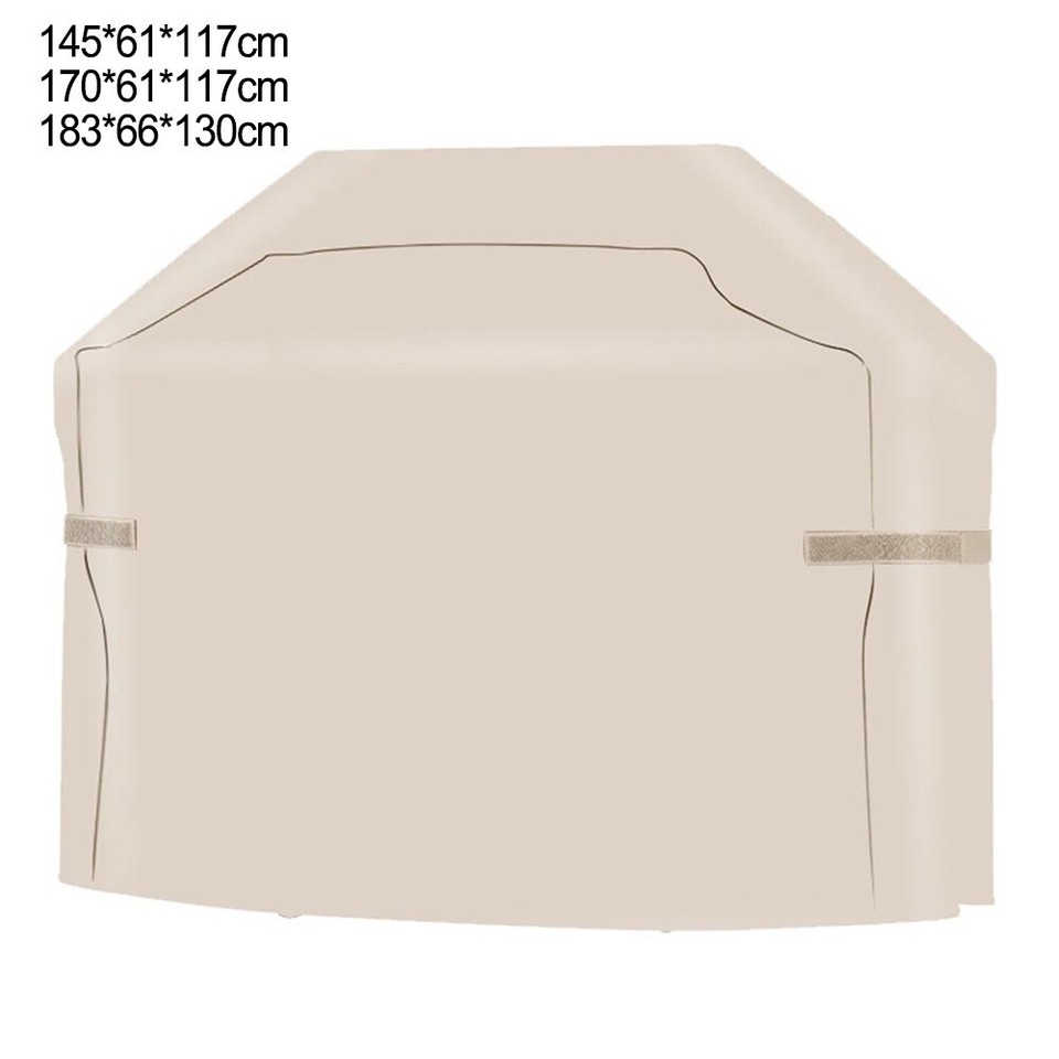 BBQ Cover Grill Cover Beige Oxford Cloth Outdoor Oven Cover Waterproof