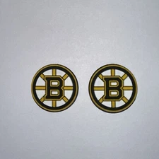 Bruins 2 Charm Bundle fits Crocs Clogs And Other Shoes With Holes