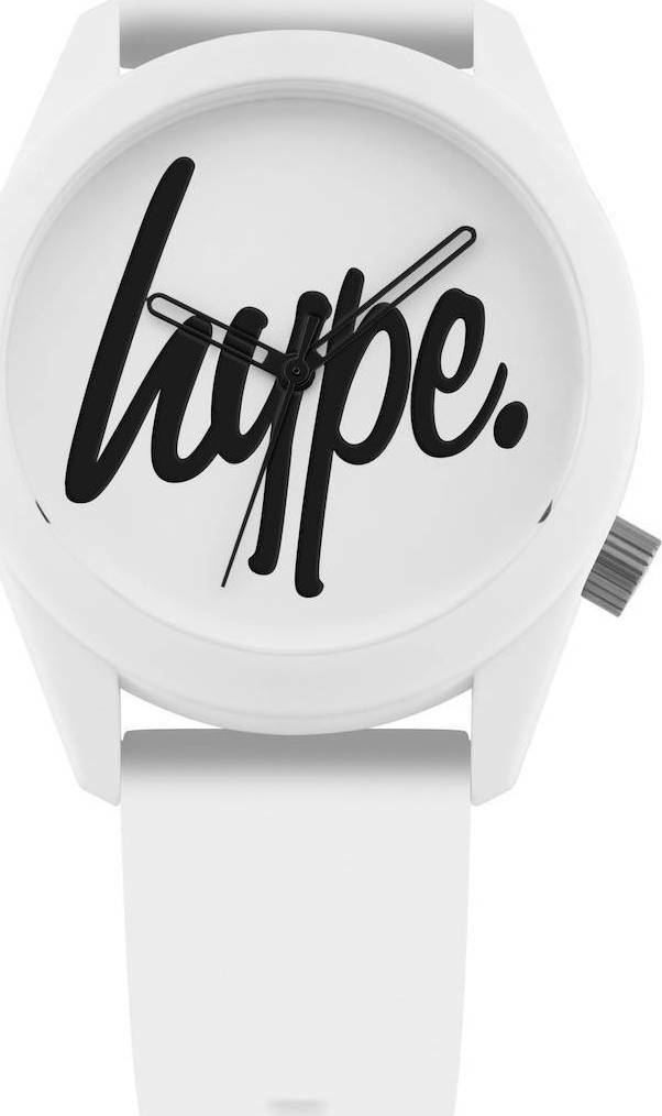Hype White Dial Silicone Strap Plastic Case Analogue Watch