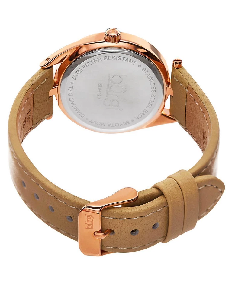 Reloj automático BURGI Japón ¡con piedras preciosas!!! Foto 4 de 4