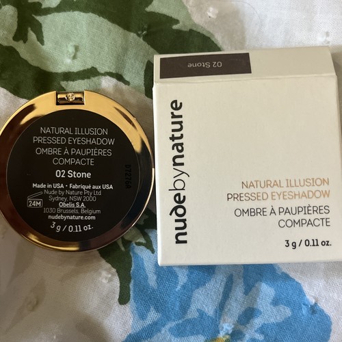 NUDE BY NATURE NATURAL ILLUSION PRESSED EYESHADOW 02 STONE (3 G/ 0.11 OZ) NEW - Picture 4 of 4