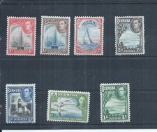 Bermuda stamps. Some of the 1938 George VI series MH (AJ453)