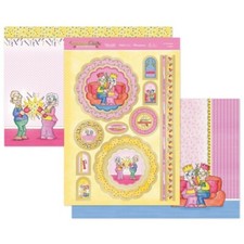 Hunkydory GOLDEN OLDIES CHRISTMAS CRACKERS Lux Topper Set ~ A CHRISTMAS COUPLE