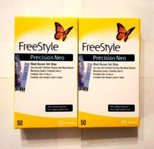 New Retail FreeStyle Precision Neo Diabetic Test Strips 100 Ct Exp 10/26 & 11/26