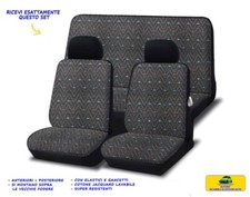 Coprisedili Per Furgone Nissan Trade 3 Posti In Cotone Grigio - Cintura Bassa