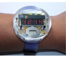 Digital Watch Electronic Clock DIY Kit Single Chip LED Display 3V NEW