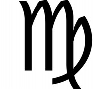 Aufkleber Sternzeichen Jungfrau für Auto