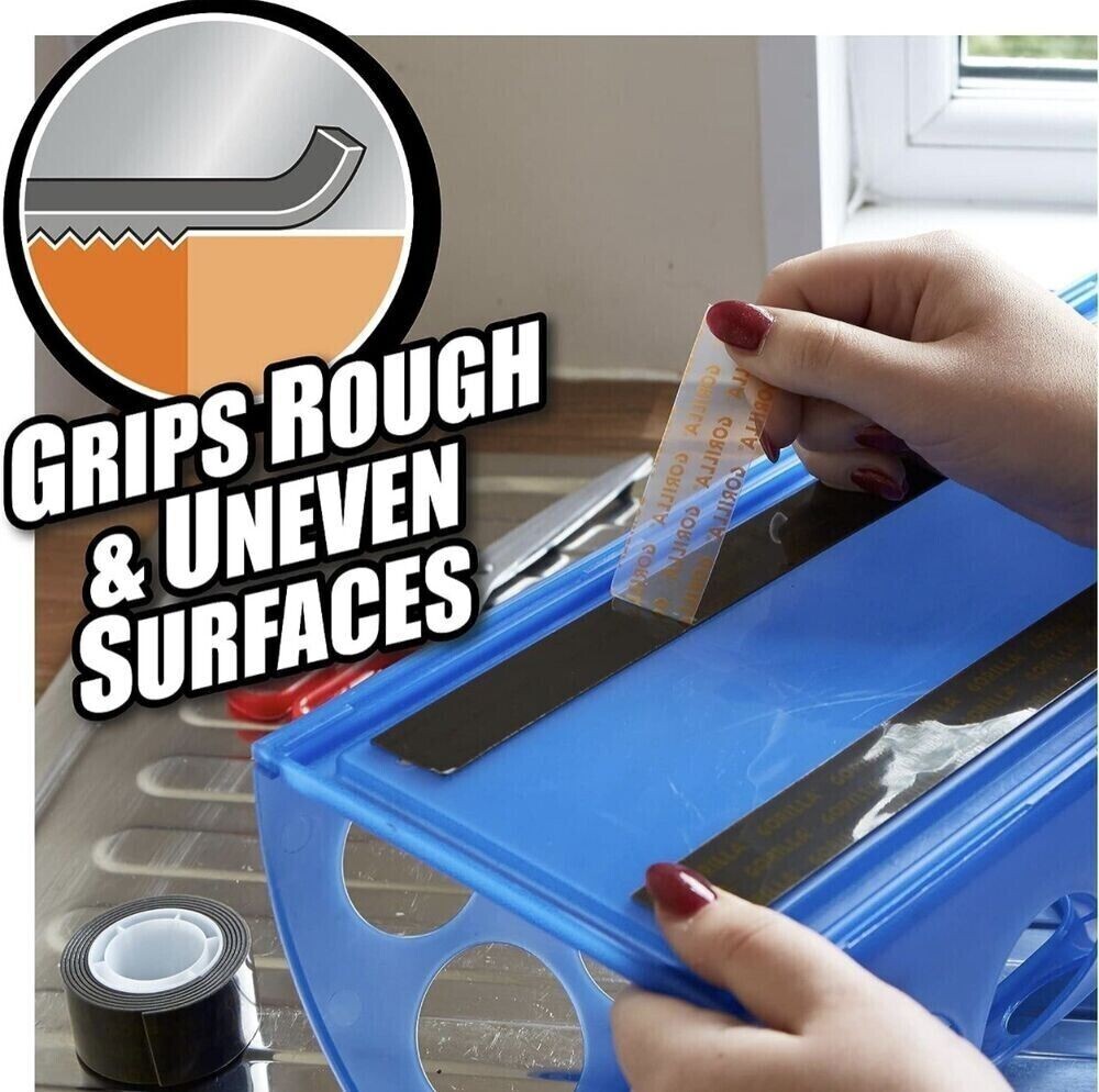 Gorilla Heavy Duty Mounting Tape Double Sided Weatherproof Crystal Clear Strong eBay