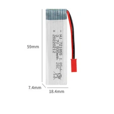 721855 500mAh 3.7V JST Battery For RC Drone Udi U818A Feilite H07N Quadcopter