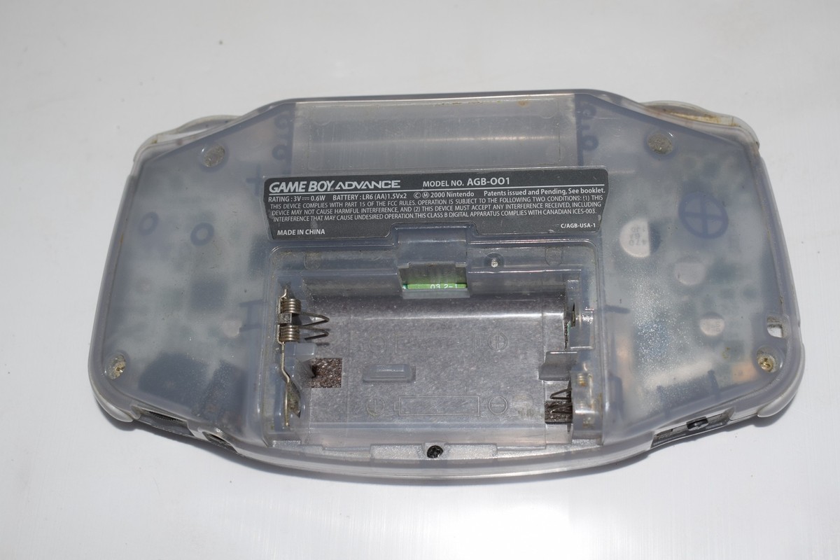 NINTENDO GAMEBOY ADVANCE GLACIER AGB-001 W/ SIMPSONS' ROAD