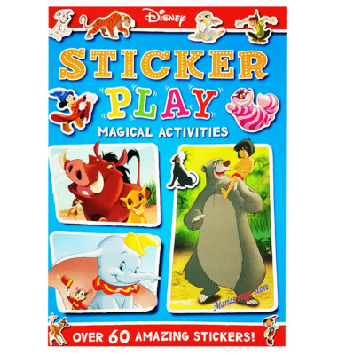 Kids Disney Sticker Play Sticker Activity Book For Children - Over 60 Stickers
