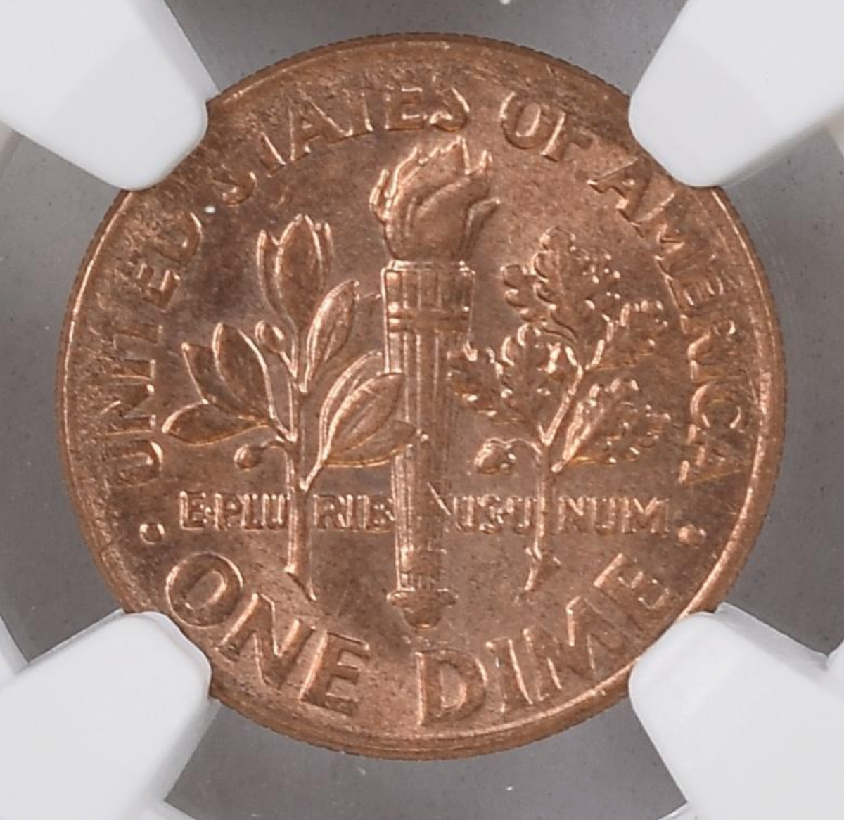 【稀少】Dot Dot Dot 10 / 2005 2005-D NGC MS64 Missing Clad Layer 🔴 RED Roosevelt Dime! 🔴 Rare