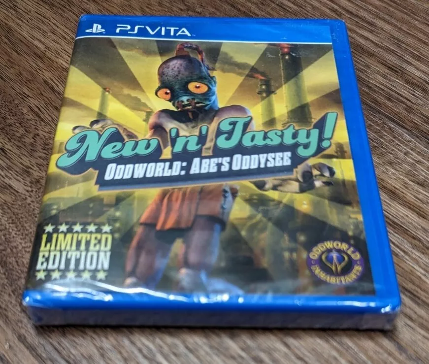 Oddworld Abe's Oddysee New N Tasty Playstation Vita Brand NEW Factory Sealed