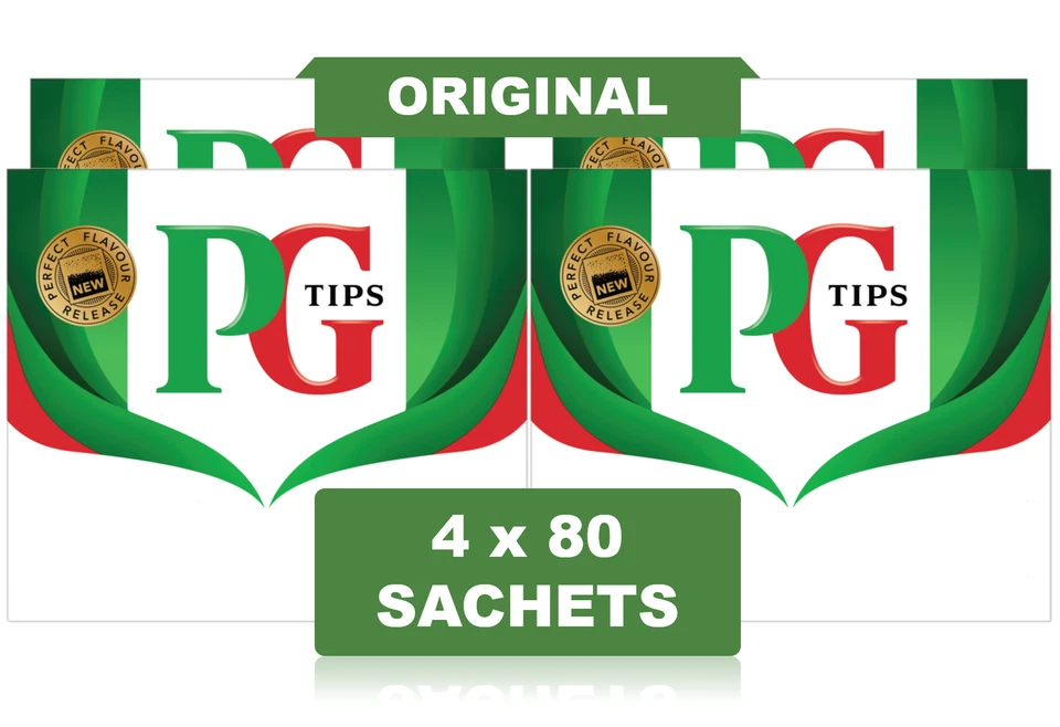 PG Tips - Original Schwarztee - 4 x 80 Teebeutel - Bild 1 von 4