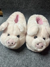 comfy feet slippers Pink Pig Size Small Foam Sole