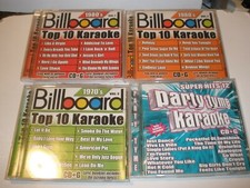 Lot of 4 Karaoke CD Billboard 70's-80's, Party Tyme Hit 12
