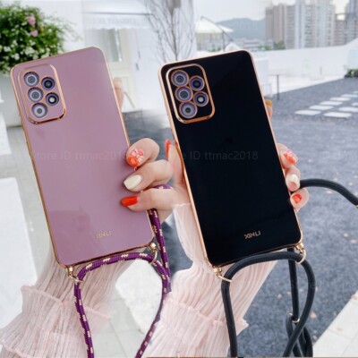 Handyhülle mit Band Handykette Case für Samsung S25 S26Ultra S24 S23 S22 A17 A16