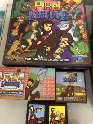 PIXEL LINCOLN + 2 Erweiterungen - Spiel von Game Salute - wie neu - ungespielt