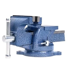 Bench Vise 4" Vice for Workbench with Heavy Duty Forged Steel 360°Swivel Base