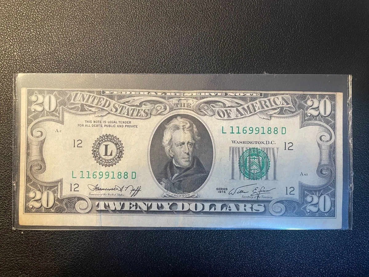 曾流通20 美元纸币| eBay