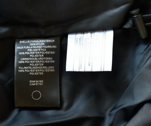 MARC NEW YORK NWT $129 BOO FAUX SHEPRA MIXED MEDIA PUFFER BLACK JACKET. SZ M - Picture 9 of 9