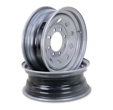 Libra 16 X 6 Trailer Wheel 8 Lug On 6.5 Bolt Pattern Silver Mod -17015