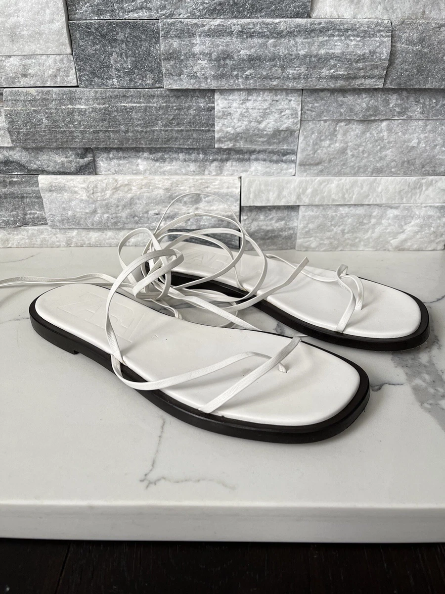 White sandals size 7 hot sale