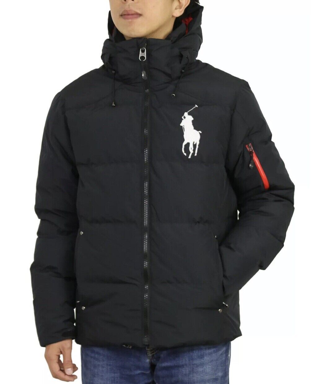 Mens Ralph Lauren black Polo Pony Puffer Jacket