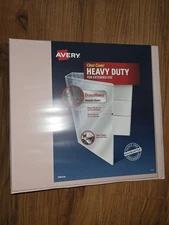 Avery Clear Cover 3 Ring Binder Heavy Duty For Extended Use Pink