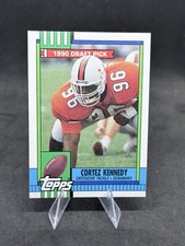 1990 Topps Cortez Kennedy #334 Rookie Card (RC) Seattle Seahawks Football. rookie card picture