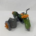 Vintage 1989 TMNT Turtlecycle Motorcycle Mutant Sewer Cycle With Side Car