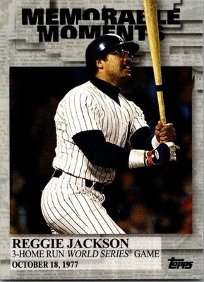 Reggie Jackson New York Yankees 2017 Topps Memorable Moments Insert MM-41