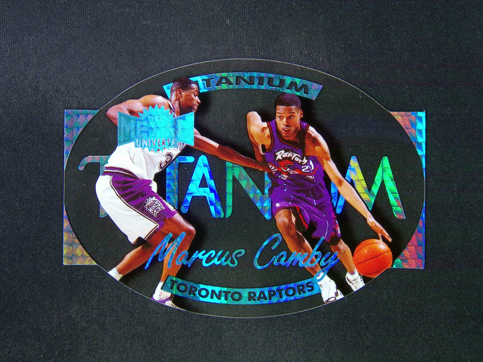 1997-98 Skybox Metal Universe Marcus Camby #6 Acetate Titanium SSP