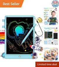LCD Writing Tablet for Kids, 10 Inch Doodle Board, Colorful Drawing Pad for T...