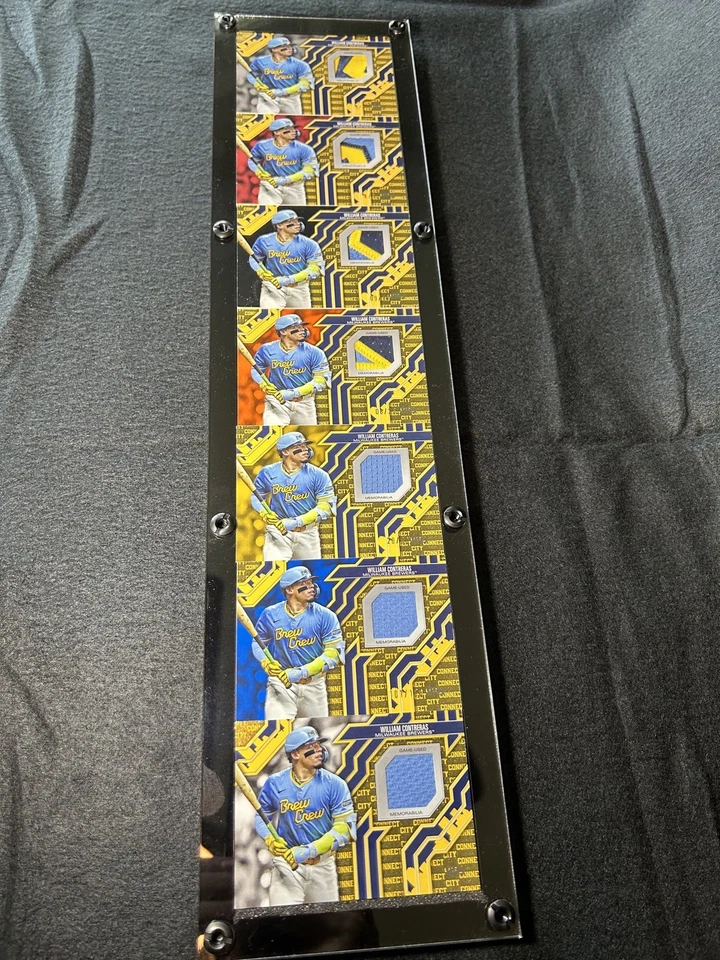 2025 Topps Serie 2 William Contreras City Connect Reliquia Arco Iris 1/1 Cerveceros Foto 2 de 4