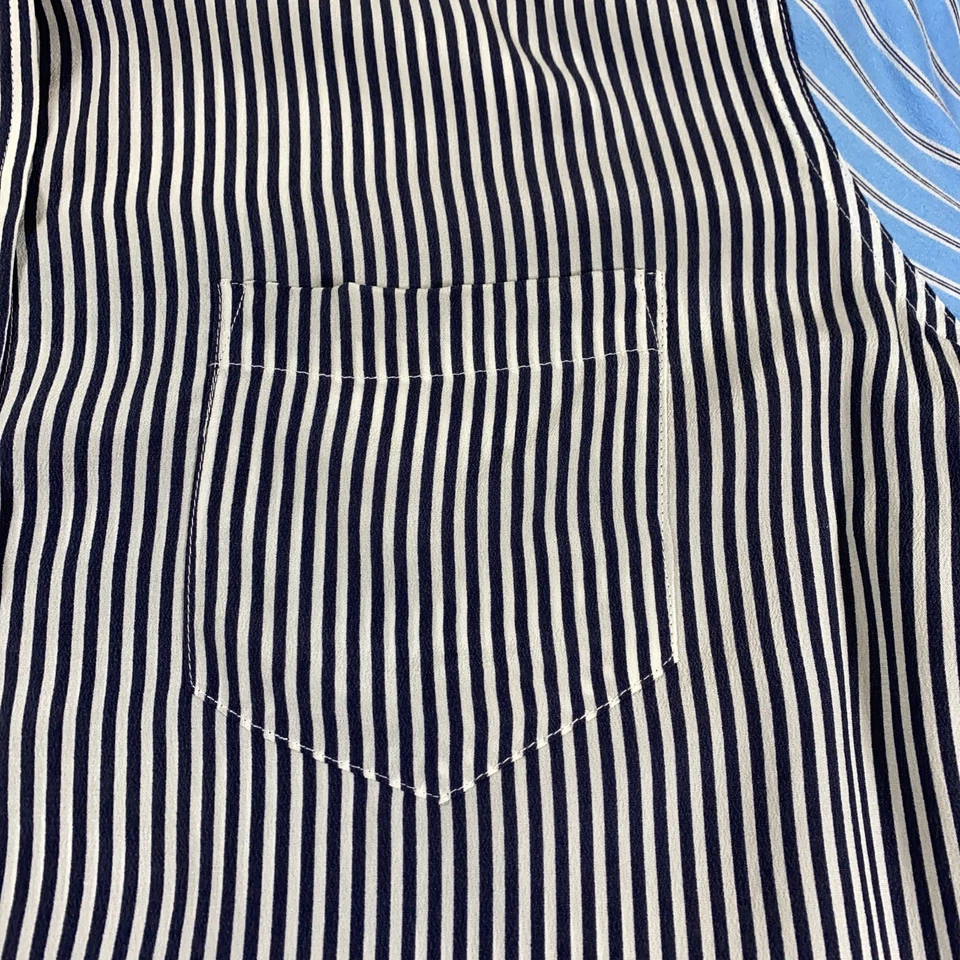 Оборудование женская шелковая блузка размер L черная полоса с длинным рукавом новая без ценников - Изображение 4 из 4