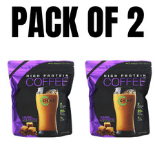 High Protein Iced Coffee   Caramel Flavor   14.8 oz 420 g   Pack of 2