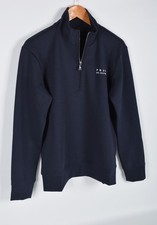 Men  s Prada Navy Blue Half Zip Sweatshirt M  Made in Italy